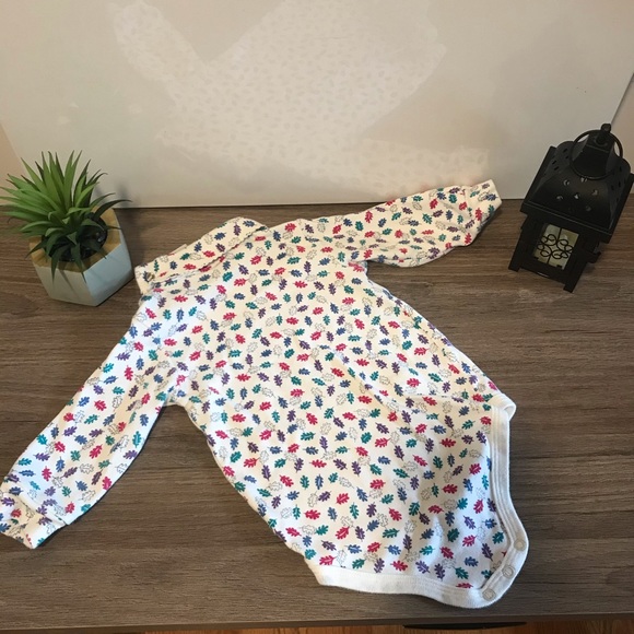 T.K.S. Basics Baby Girl 12M Leaf Turtleneck Outfit - Picture 3 of 4